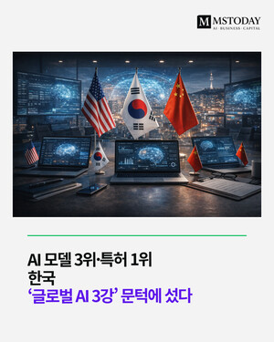 AI 모델 3위·특허 1위…한국, ‘글로벌 AI 3강’ 문턱에 섰다