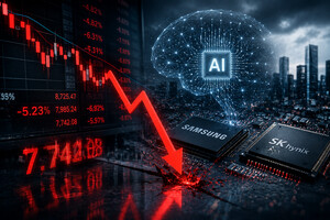 메타 AI 투자 불안에 코스피 8000선 붕괴…반도체주 직격탄